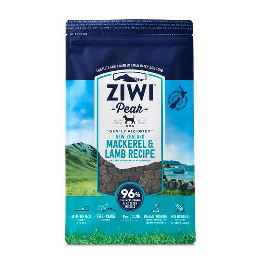 Ziwi Peak Mackerel & Lamb Air Dried Dog Food 4kg