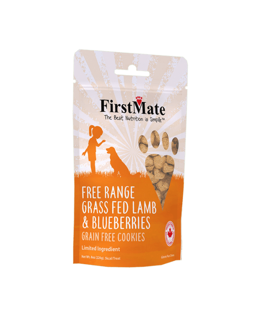 FirstMate Free Range Grass Fed Lamb & Blueberry Treats 8oz