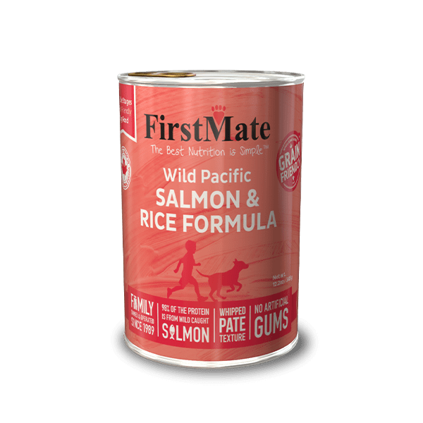 FirstMate Grain Friendly Salmon w/Rice Dog Can 345g
