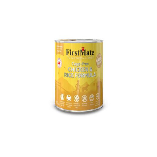 FirstMate Grain Friendly Chicken w/Rice Dog Can 345g